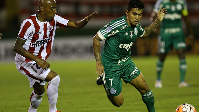 Palmeiras empatou ontem na estreia de Libertadores, contra o River Plate do Uruguai - Divulgação/ Agência Palmeiras Palmeiras empatou ontem na estreia de Libertadores, contra o River Plate do Uruguai - Divulgação/ Agência Palmeiras