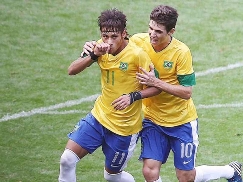 Neymar e Oscar - Arquivo/ Assessoria CBF Neymar e Oscar - Arquivo/ Assessoria CBF