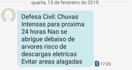 Na quarta, o Inmet (Instituto Nacional de Meteorologia) expediu alerta - Reprodução