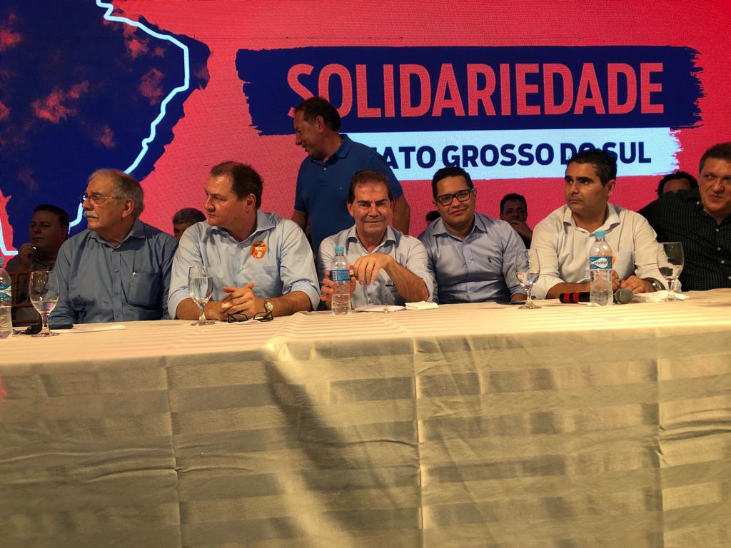 No centro da mesa, o presidente nacional do Solidariedade e deputado federal Paulinho da Força, afirmou que Câmara dos Deputados trará novidades na legislação eleitoral - Gabi Couto/CBN No centro da mesa, o presidente nacional do Solidariedade e deputado federal Paulinho da Força, afirmou que Câmara dos Deputados trará novidades na legislação eleitoral - Gabi Couto/CBN