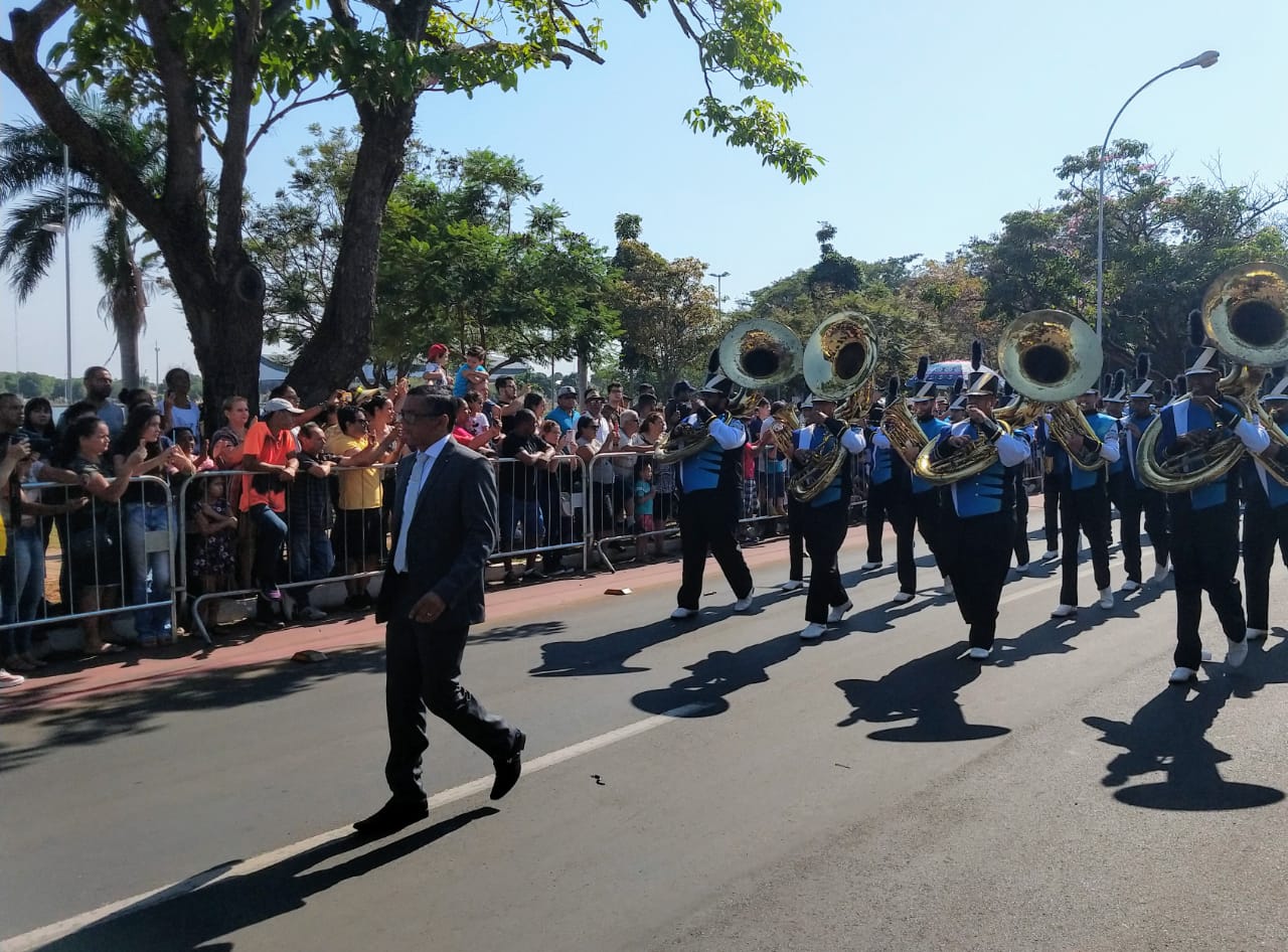 Banda Marcial participou do desfile de 7 de setembro - Danielle Leduc/JPNews