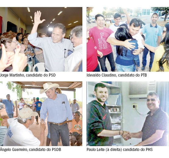 Candidatos iniciam campanha oficialmente na terça-feira - Divulgação/assessorias