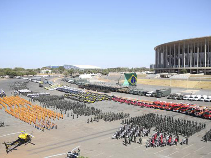 Atuarão cerca de 4 mil militares das Forças Armadas e 4,5 mil servidores do Distrito Federal, entre eles policiais - José Cruz/Agência Brasil