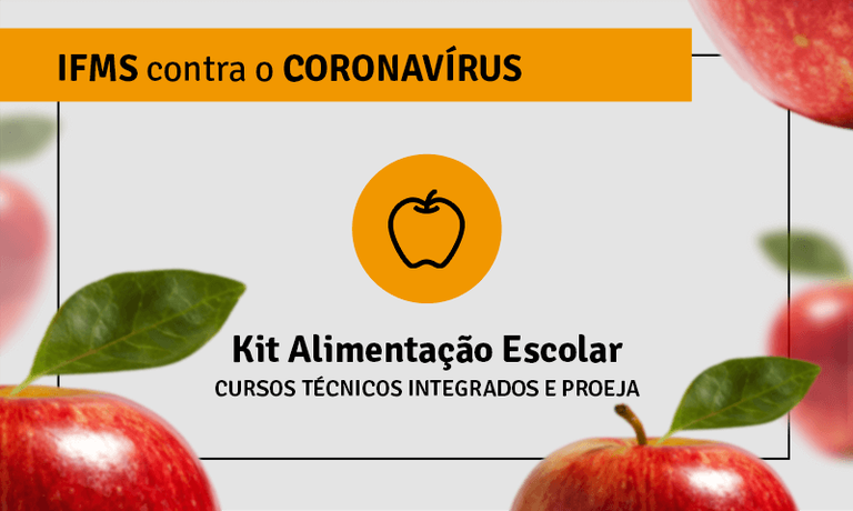 Alunos do IFMS podem se inscrever para receber kit de alimentação - Divulgação