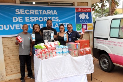 Doações foram arrecadadas como forma de penalidades aplicadas aos atletas de futsal - Divulgação