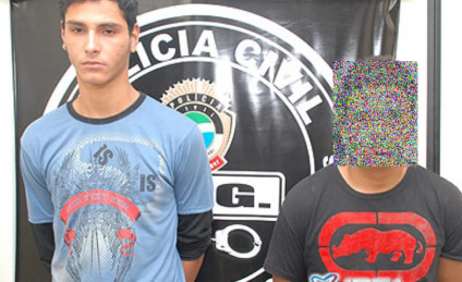 Rafael Antônio e João Paulo, presos poucos dias após o crime, em 2010 - Arquivo/JPNEWS