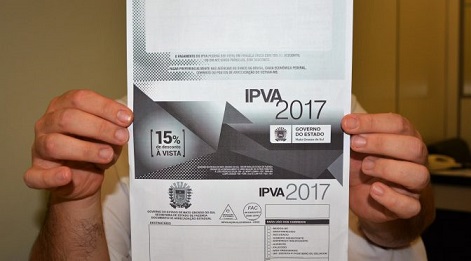 Boletos do IPVA 2017 devem ser entregues aos contribuintes até o final deste mês - Divulgação