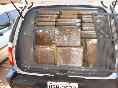 Foram 550 quilos de maconha e 750 gramas de haxixe -