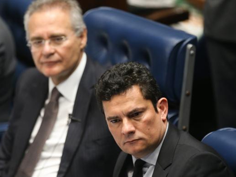 O juiz federal Sérgio Moro, durante o debate temático no plenário do Senado sobre o Projeto de Lei 280/2016 - Antonio Cruz/ Agência Brasil