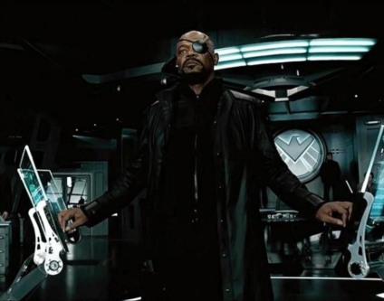Samuel L. Jackson como Nick Fury em Os Vingadores -