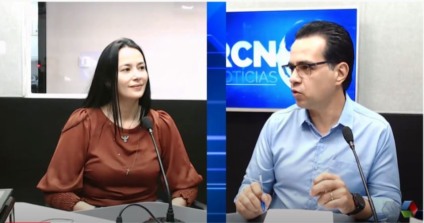 A nutricionista Melissa Siketo foi entrevistada no RCN Notícias - Reprodução/TVC