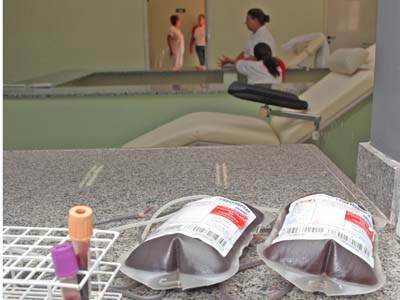 O Hemonúcleo recebeu 275 bolsas em maio -