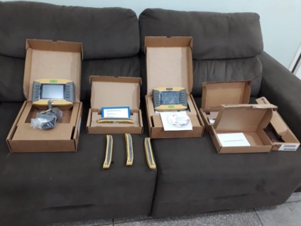 Na casa da namorada do suspeito, uma jovem de 29 anos, os policiais encontraram mais seis módulos de tratores - Divulgação/PC