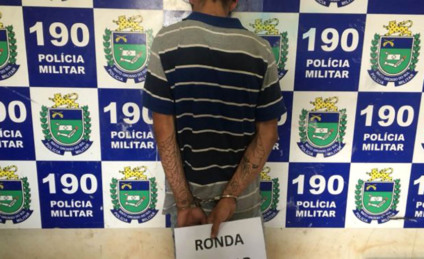 O agressor foi preso em flagrante e foi levado para a Delegacia de Atendimento à Mulher - Divulgação/PM
