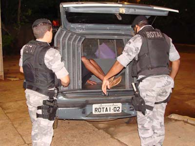 Esse homem, conhecido por Baiano, foi preso no final de semana em Três Lagoas, em cumprimento a mandado de prisão -