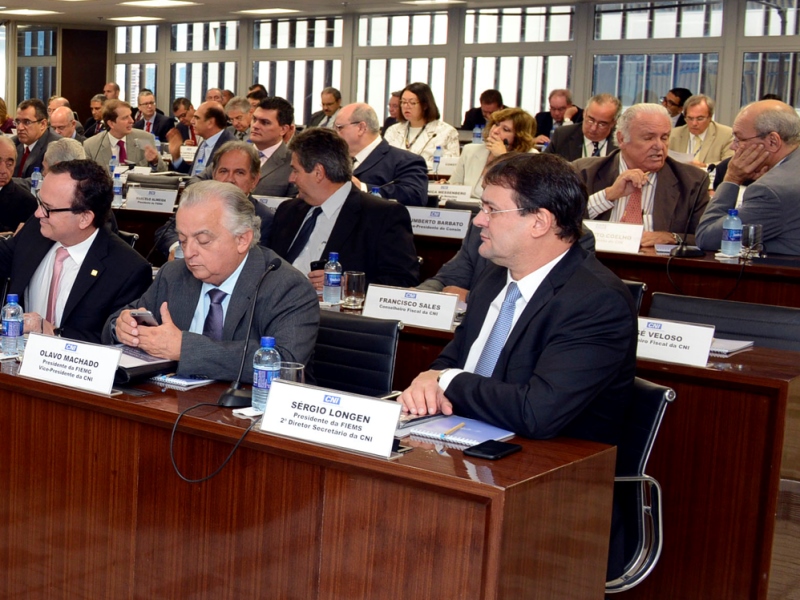 O presidente da Fiems participou nesta terça-feira de reunião na CNI - Divulgação/Fiems