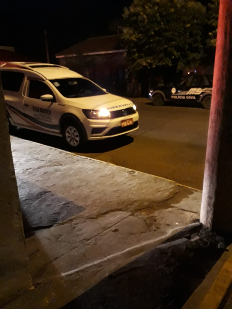 Polícia Militar está no local aguardando chegada da Perícia - Reprodução