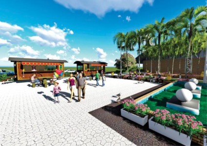 Maquete do projeto do novo espaço da feira que será construída - Divulgação