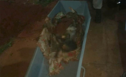 Corpo de dona Helena foi enterrado pela filha no quintal da casa - Imagem cedida