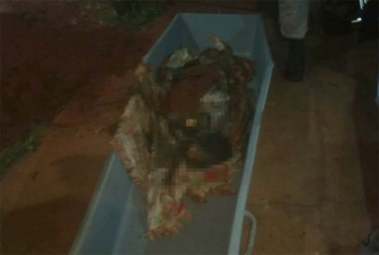 Cintya Chagas Costa teria escondido cadáver de idosa no quintal da frente da casa onde moravam - Divulgação