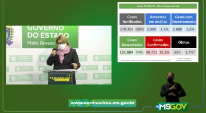 Secretária adjunta de saúde fez alerta para que as pessoas respeitem o isolamento social e procurem ajuda médica logo no início dos sintomas - Reprodução live Facebook
