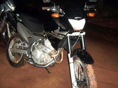 A motocicleta foi recuperada pela PM -