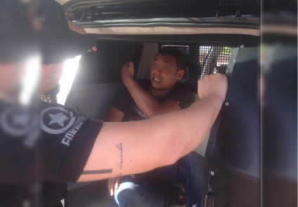 Sentenciado trabalhava em um lava jato quando foi detido pelos policiais - Divulgação/PC