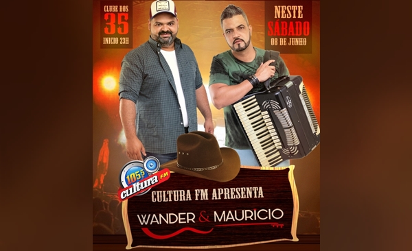 Bailão Forró com Wander e Maurício no Clube dos 35 promete movimentar o final de semana