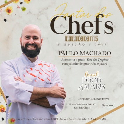 Jantar dos Chefs da AACC/MS acontece este final de semana - Foto: Divulgação