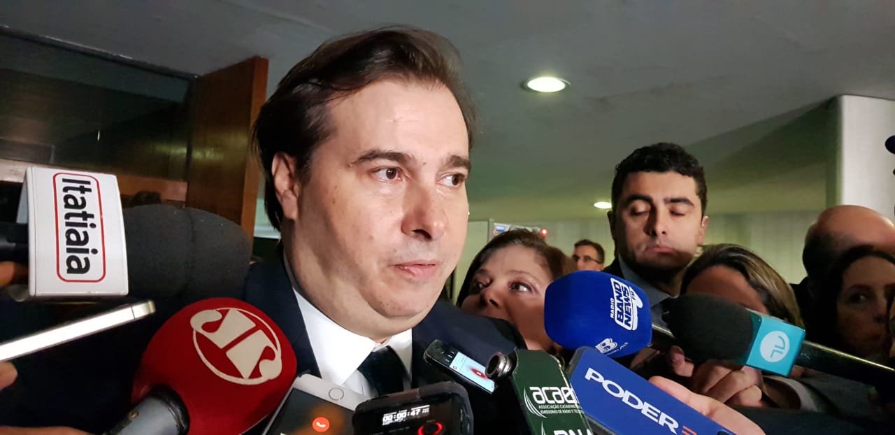 O presidente da Câmara, Rodrigo Maia, celebrou a aprovação da reforma da Previdência - Foto: Márcia Paravizzi / CBN