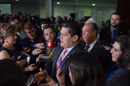 O presidente da Senado, Davi Alcolumbre, afirmou que o novo pacto federativo será concluído em até 65 dias - Foto: Marcos Brandão/Agência Senado