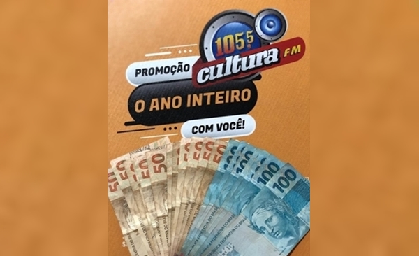 Promoção da Rádio Cultura sorteou 3 mil reais em dinheiro