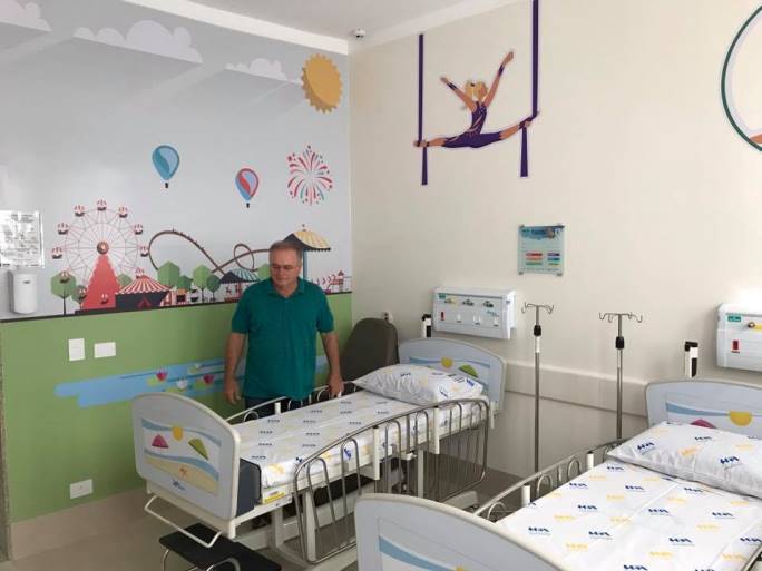 Após nove meses, reforma da pediatria     do Hospital Auxiliadora será entregue - Divulgação