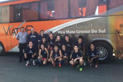 A equipe de futsal feminino da UCDB participou em julho deste ano da Taça Brasil de Futsal Feminino - Divulgação UCDB