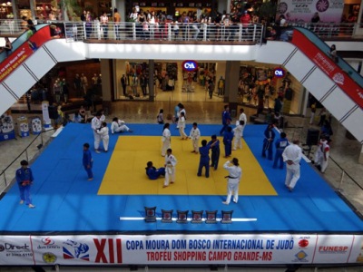 Para a disputa das finais, estrutura foi montada dentro do shopping da capital -