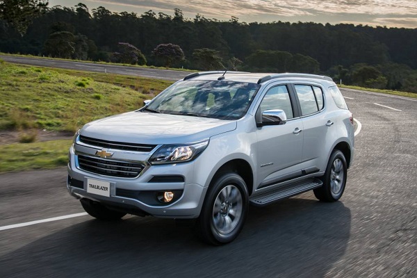 O carro adquirido foi uma Trailblazer ano 2019, com capacidade para sete lugares - Reprodução