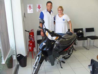 Â motocicleta da MVK foi sorteada no sábado - Â motocicleta da MVK foi sorteada no sábado -