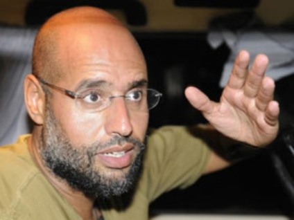 Saif al-Islam em foto registrada em 23 de agosto de 2011 -