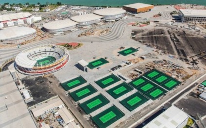 Parque Olímpico da Barra, onde fica o Centro de Tênis obras ainda estão em andamento  - Divulgação 
