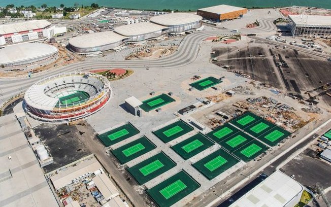 Parque Olímpico da Barra, onde fica o Centro de Tênis obras ainda estão em andamento  - Divulgação 