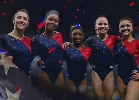 Equipe norte-americana conquista sua terceira medalha de ouro na ginástica feminina - Reprodução