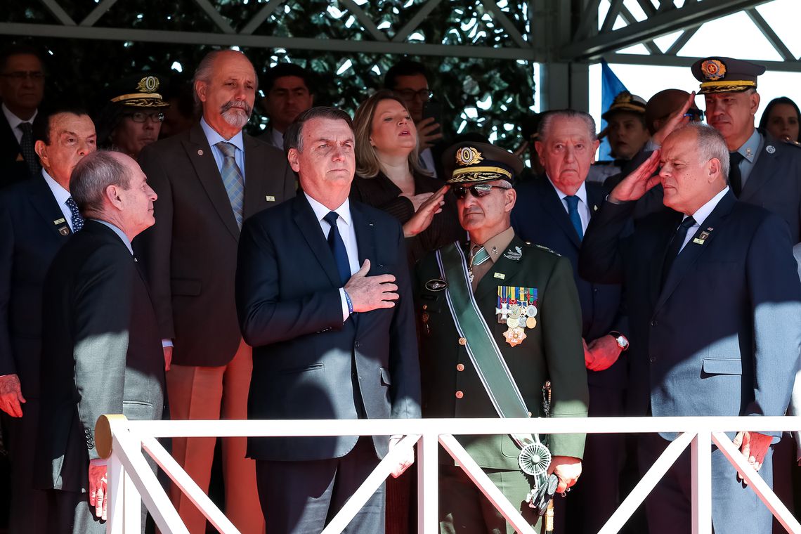 Em seu discurso, Bolsonaro ressaltou que o governo precisa da mídia para que “a chama da democracia não se apague” - Marcos Corrêa /PR