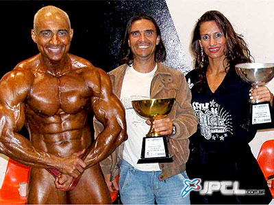 Amado (esq.) foi campeão e Marli ficou com o vice -