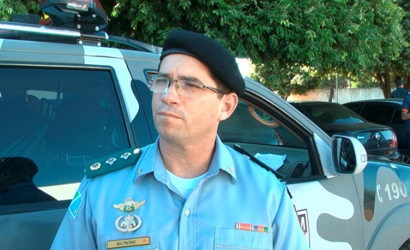 Major Ênio de Souza, comandante da PM em Três Lagoas - Arquivo/JPNEWS