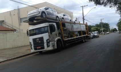 Carreata passou pelas ruas e avenidas, no centro de Três Lagoas