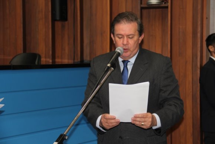 Deputado Eduardo Rocha (MDB) apresentou moção durante sessão na Assembleia nesta quarta-feira (11) - Mariana Anjos/Assessoria