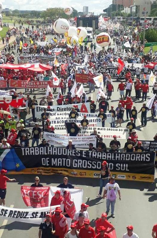 Três-lagoenses participaram de manifestação em Brasília - Divulgação