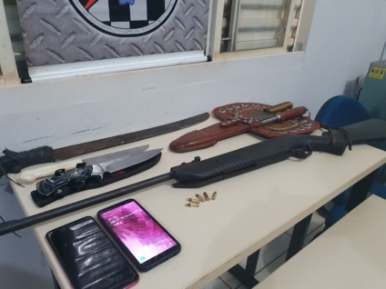 Força Tática prende quadrilha que tentava abater e desossar vaca em Três Lagoas - Divulgação/Polícia Militar Força Tática prende quadrilha que tentava abater e desossar vaca em Três Lagoas - Divulgação/Polícia Militar