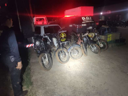 DOF apreende sete motocicletas carregadas com de maconha - Foto: Divulgação/DOF