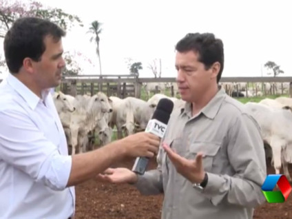 Apresentador Marco Garcia entrevistou o pesquisador Geneplus Embrapa, Leonardo Nieto - Reprodução